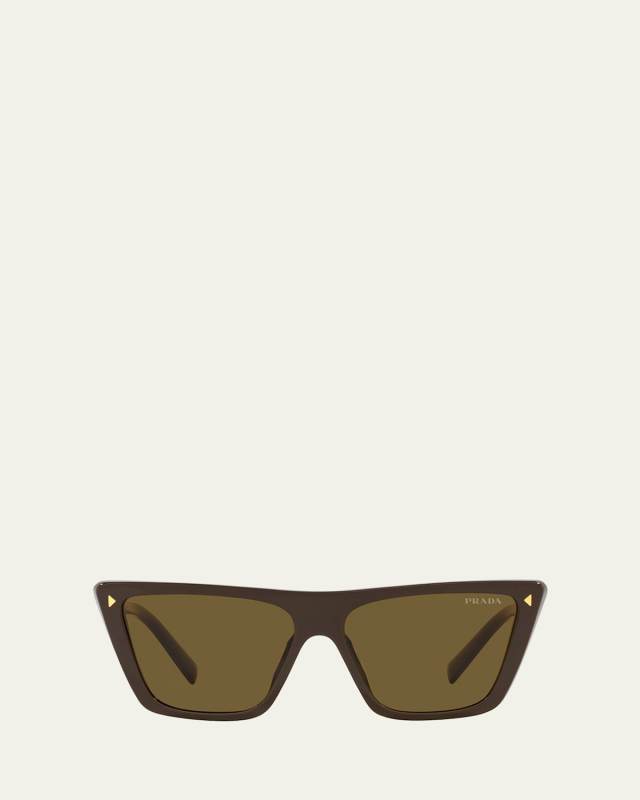 Polarized Logo Acetate Butterfly Sunglasses